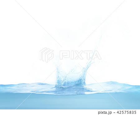 水しぶき 水面の写真素材