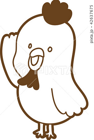 かわいいニワトリのイラスト素材のイラスト素材
