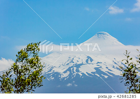 オソルノ山の写真素材