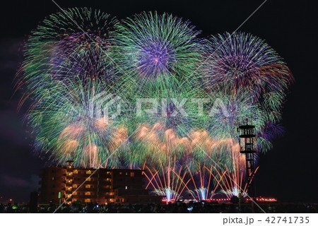 長岡花火大会の写真素材