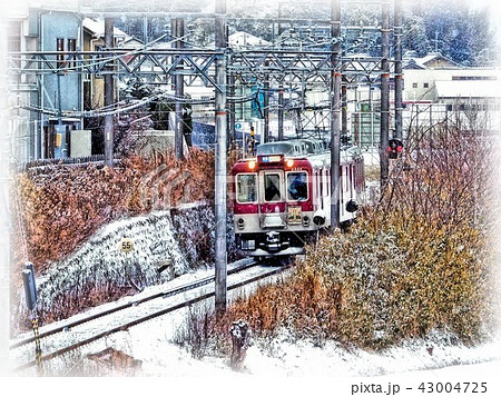 近鉄電車のイラスト素材