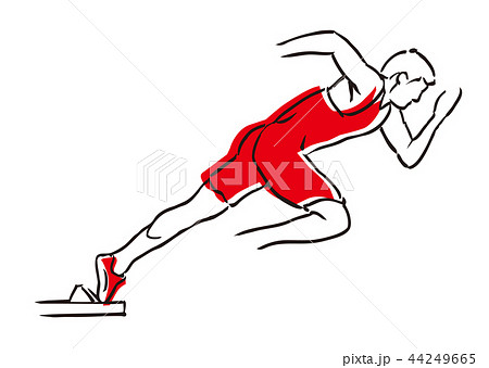 短距離走 陸上競技 スポーツ オリンピック競技種目の写真素材