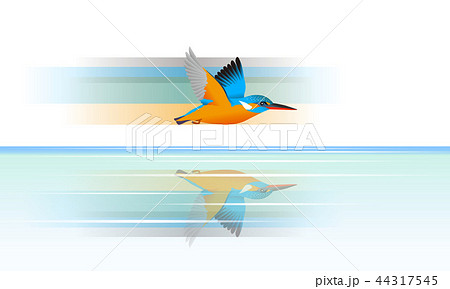 羽ばたく 鳥のイラスト素材 Pixta