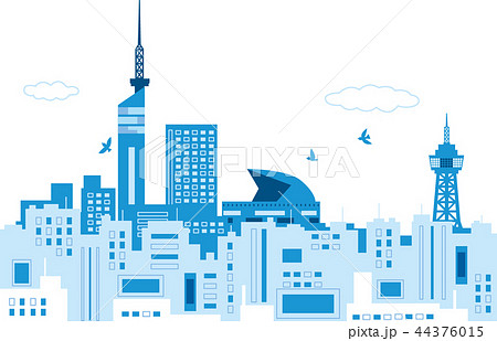 シルエット タワー 福岡 福岡タワーのイラスト素材