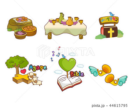 聖書 ハート 木 クリスチャンのイラスト素材