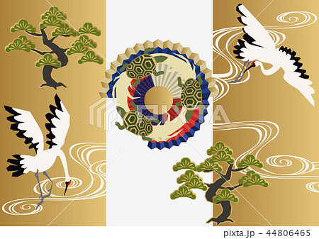 鶴 亀 松 縁起のイラスト素材 鶴 亀 松 縁起のイラスト素材