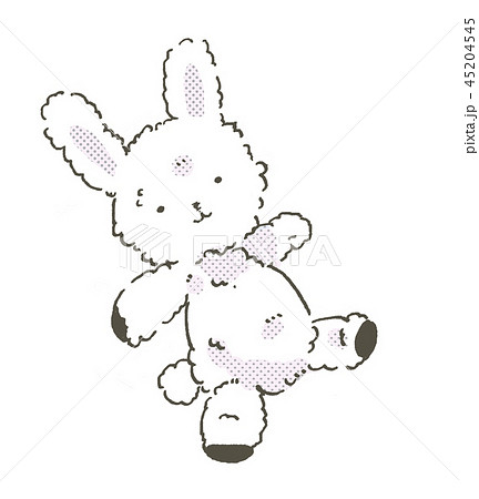 動物 ぬいぐるみ 雑貨 イラストのイラスト素材