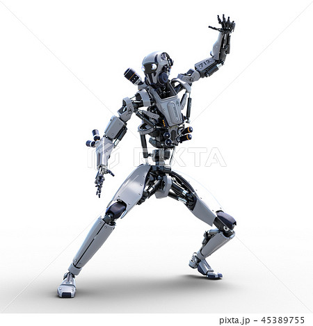 人型ロボットの写真素材