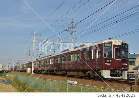 1300系 阪急電鉄 阪急電車 電車の写真素材