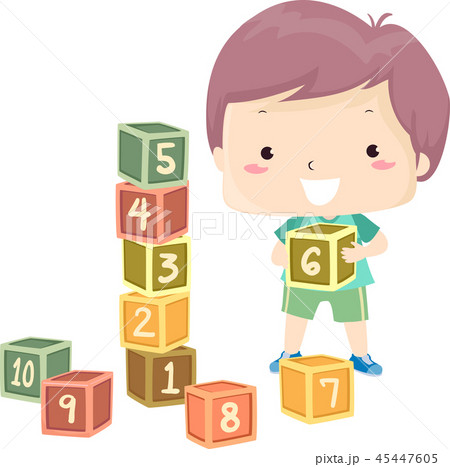 算数ブロック 数学のイラスト素材