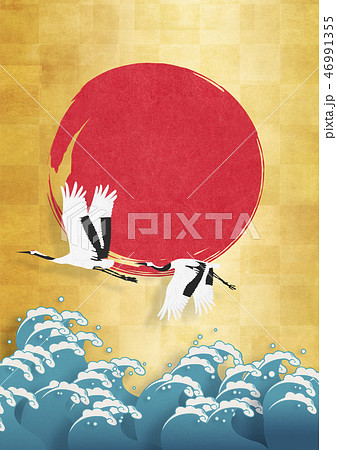 日本画のイラスト素材
