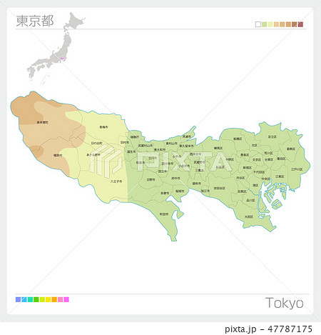 ベクター 京都 地図 マップのイラスト素材