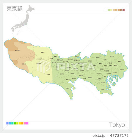 東京地図のイラスト素材 Pixta