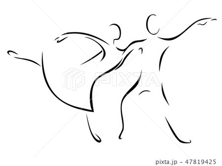 ダンサー ラテン系アメリカ人 ポージング ポーズのイラスト素材