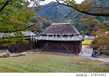 肥土山農村歌舞伎舞台の写真素材