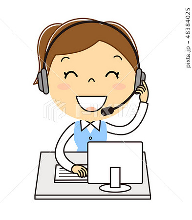 インカムのイラスト素材