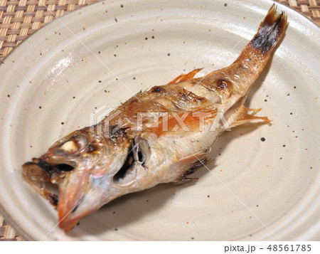 塩焼き 焼き魚 喉黒 赤むつの写真素材