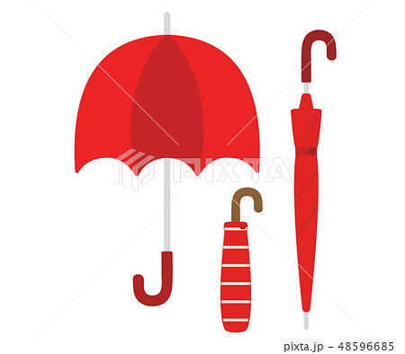 パラソルマーク 傘 かわいいのイラスト素材