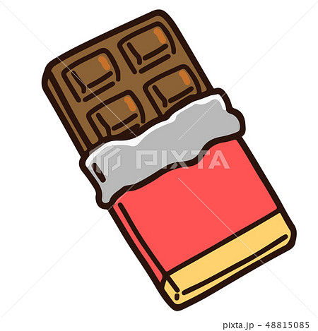 チョコレート 板チョコ お菓子 洋菓子のイラスト素材