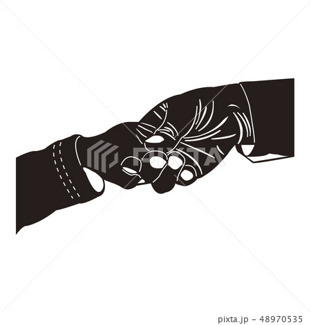 手を握る 握る 2人のイラスト素材