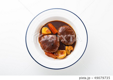 煮込みハンバーグの写真素材