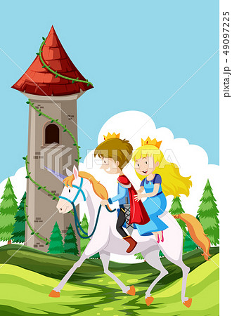 プリンス 王子 王子さま 乗り物のイラスト素材