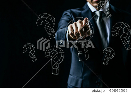 なぞなぞ クエスチョンマークの写真素材