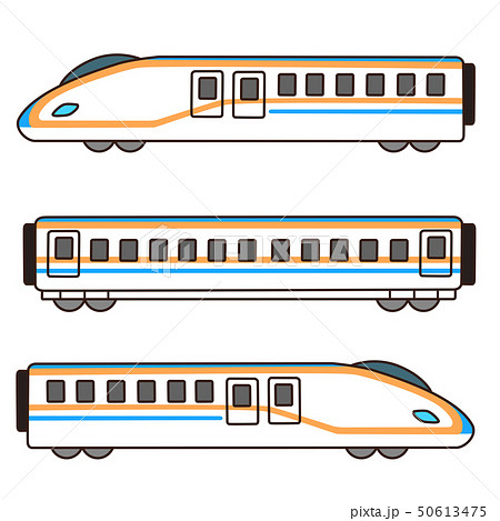 特急列車のイラスト素材