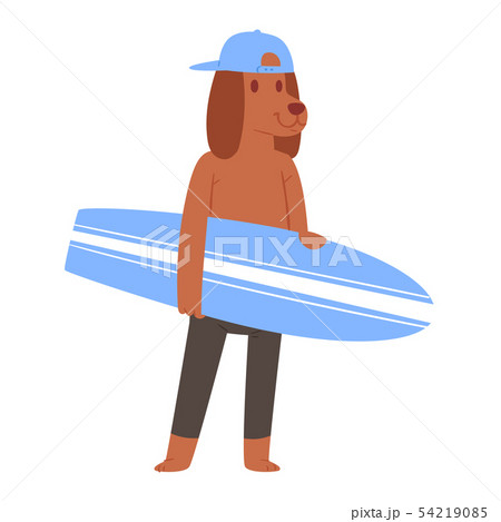 わんこ 犬 サーフィン サーフボードのイラスト素材 わんこ 犬 サーフィン サーフボードのイラスト素材