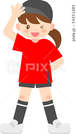 キッズモデルのイラスト素材