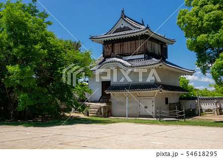 岡山城月見櫓の写真素材