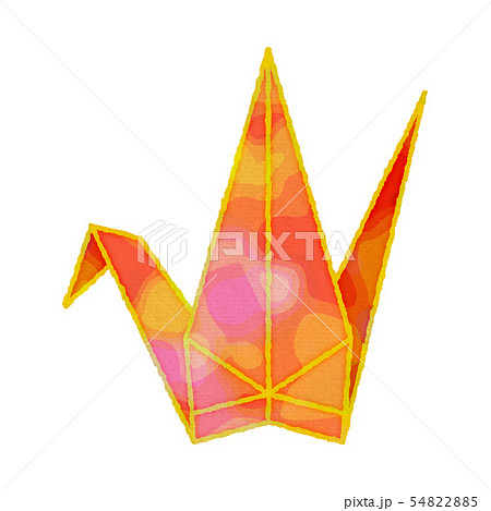 折り鶴のイラスト素材