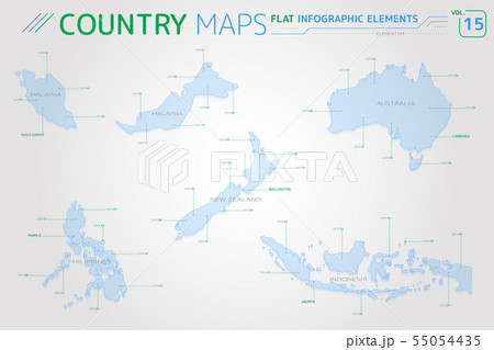 フィリピンの地図のイラスト素材