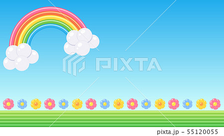 バルーンアートイラスト 背景 16 9のイラスト素材
