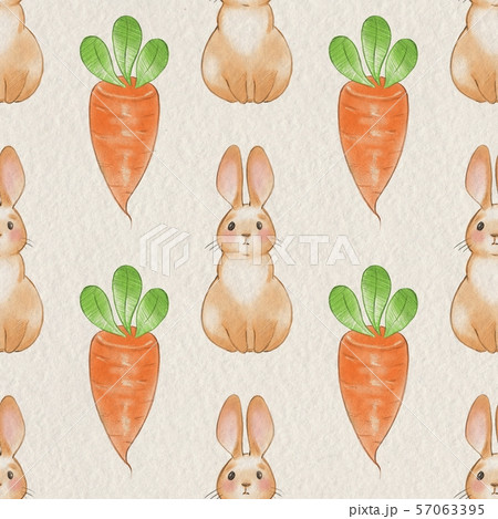 にんじん 人参 うさぎ ウサギのイラスト素材