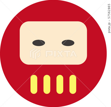 達摩吉祥娃娃菩提達摩不倒翁日本風格插圖素材- PIXTA