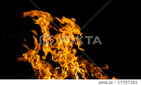 火炎 壁紙 炎 柄の写真素材