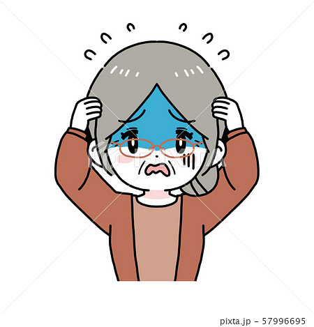 老人 老女 老婆 おばあさんのイラスト素材