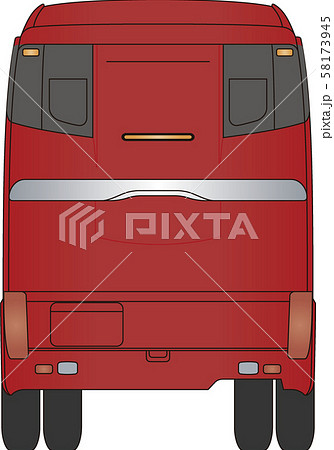 車 自動車 後ろ 背面のイラスト素材 Pixta