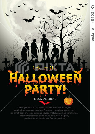 お墓 怖いのイラスト素材