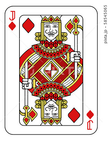 トランプ キング ジャック クイーンのイラスト素材