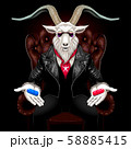 オカルトなヤギのベクターイラスト素材のイラスト素材