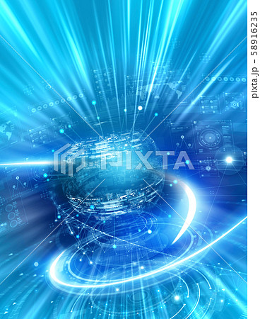 マザーコンピューターのイラスト素材