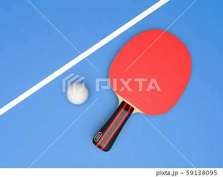 卓球 ラケットのイラスト素材 Pixta
