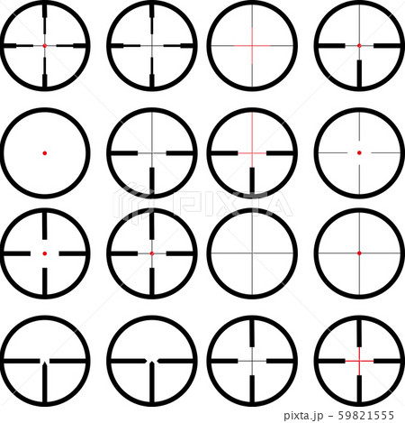 レティクルのイラスト素材