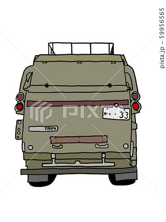 パッカー車のイラスト素材