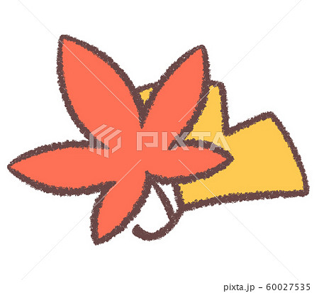 銀杏 もみじのイラスト素材