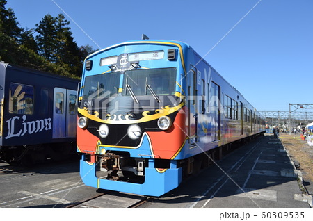 銀河鉄道999デザイン電車の写真素材