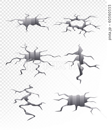 亀裂のイラスト素材