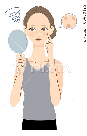 そばかすのイラスト素材